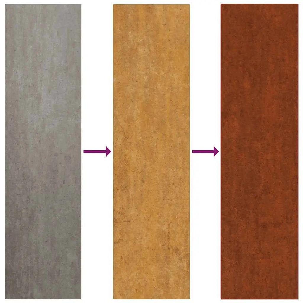 Garden Edging Borders Flexible Brown Weathering Steel 25x103 cm 20 Pieces