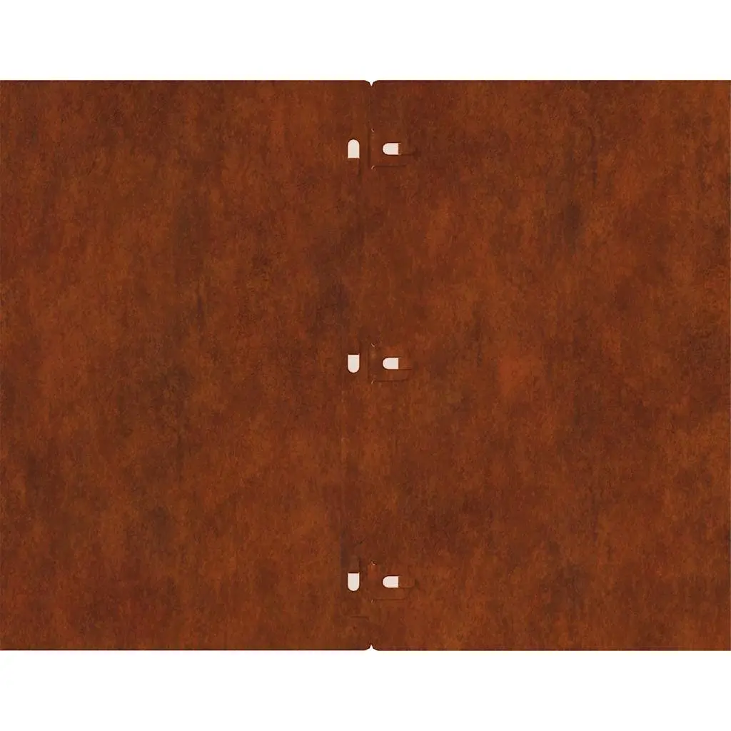 Garden Edging Borders Flexible Brown Weathering Steel 25x103 cm 20 Pieces