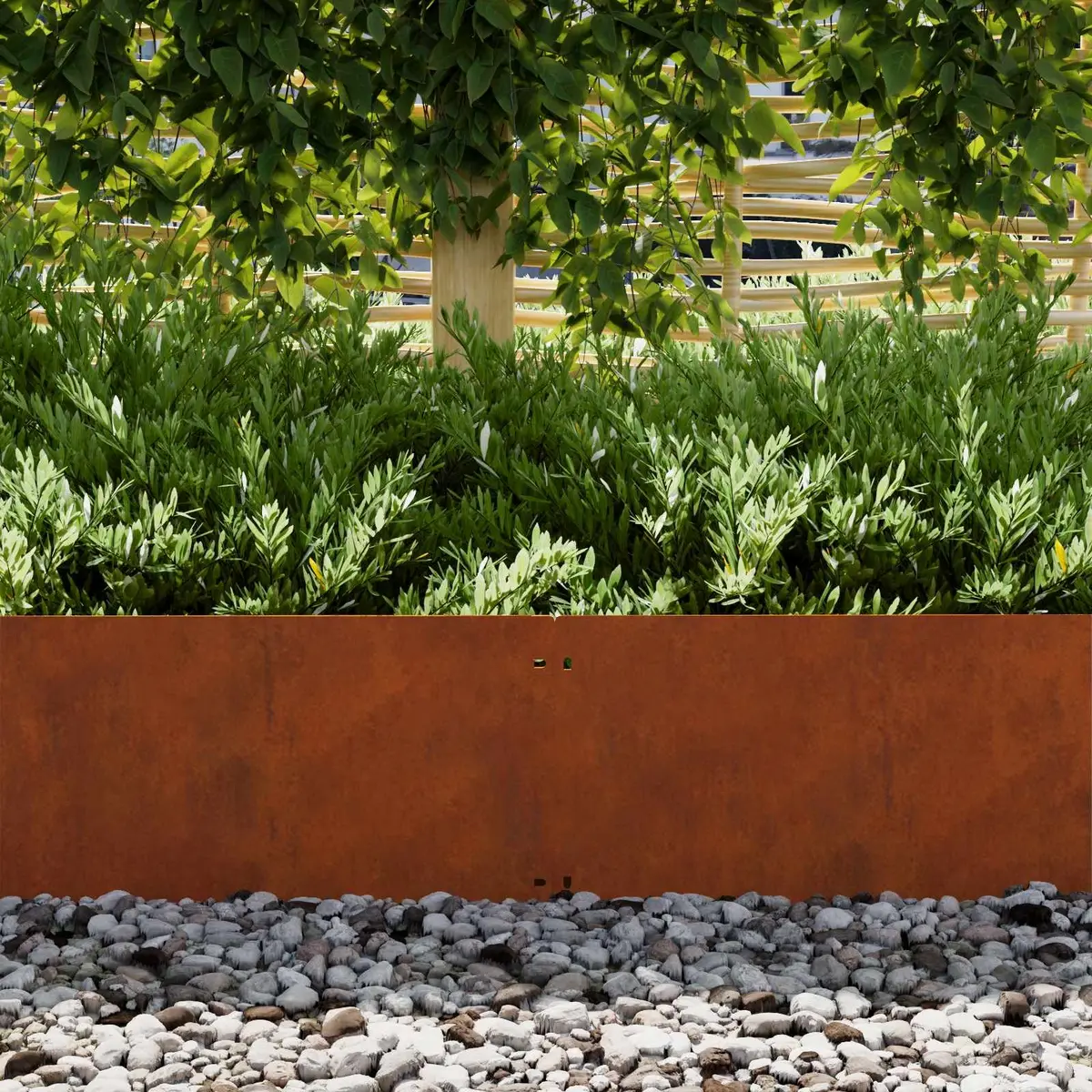 Garden Lawn Edging Border 30 Piece Flexible 20x103cm Rusty Steel