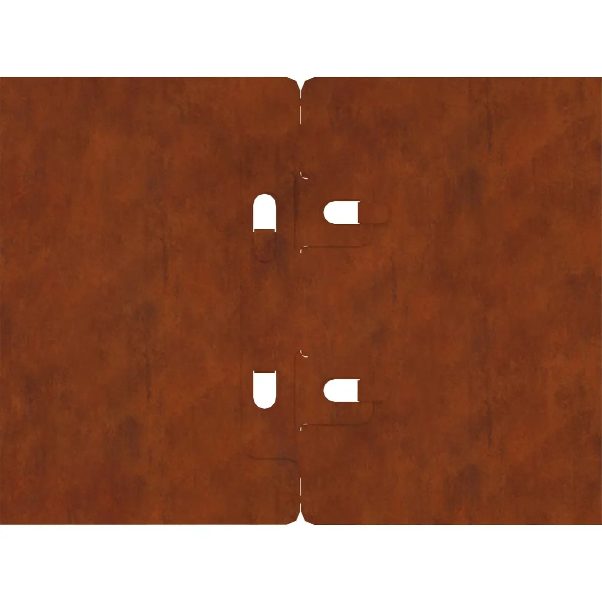 Garden Lawn Edging Border 30 Piece Flexible 20x103cm Rusty Steel