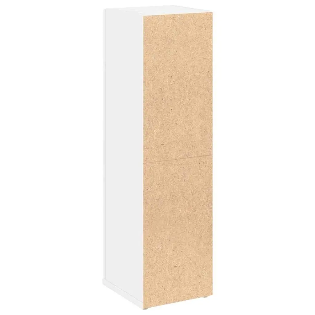 Bathroom Cabinet Storage Cupboard with Toilet Roll Holder Adjustable Shelves White 20.5W x 22D x 72H cm