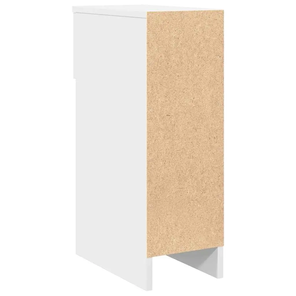 Bedside Cabinet 2 pcs Storage Nightstand 20 x 36 x 60 cm White
