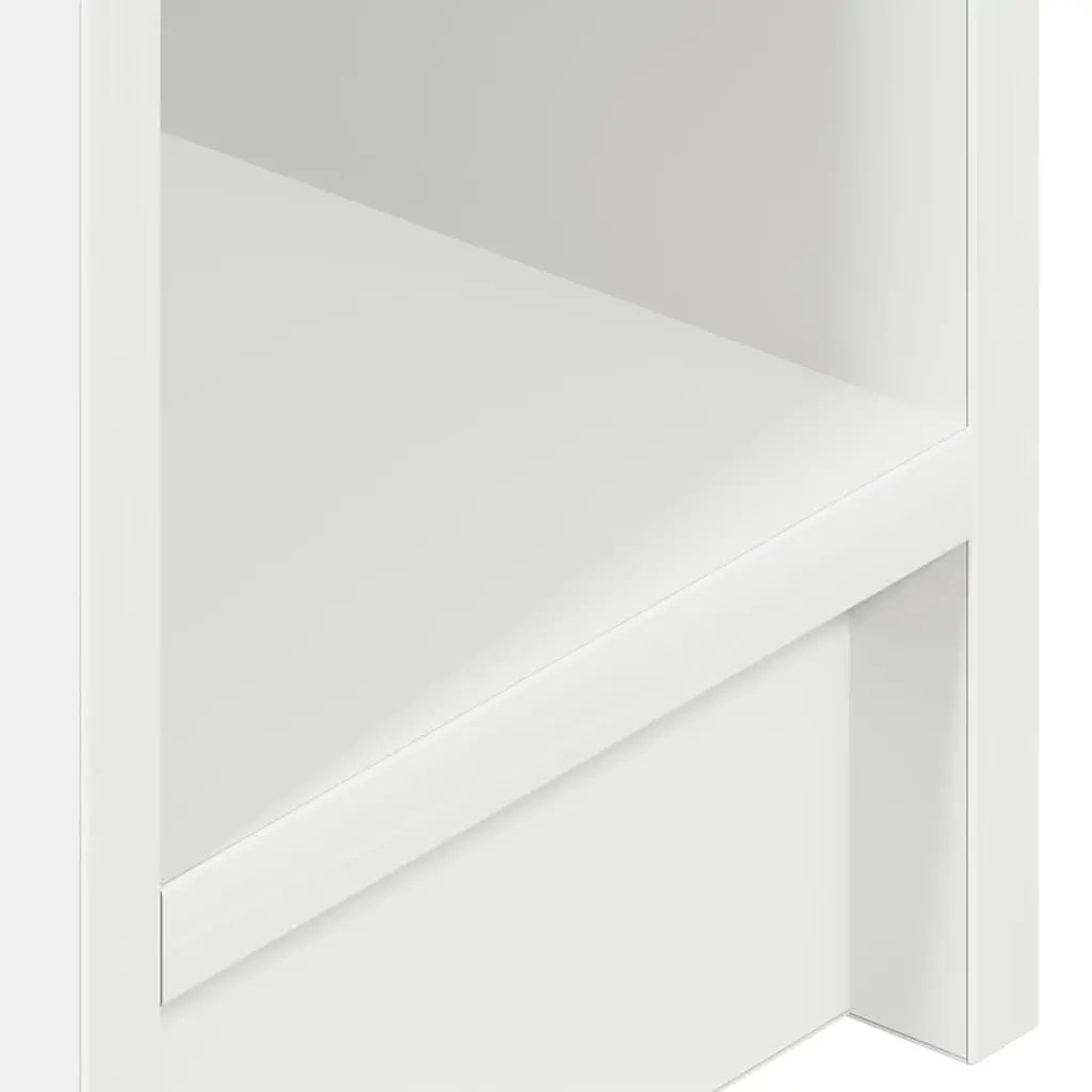 Bedside Cabinet 2 pcs Storage Nightstand 20 x 36 x 60 cm White