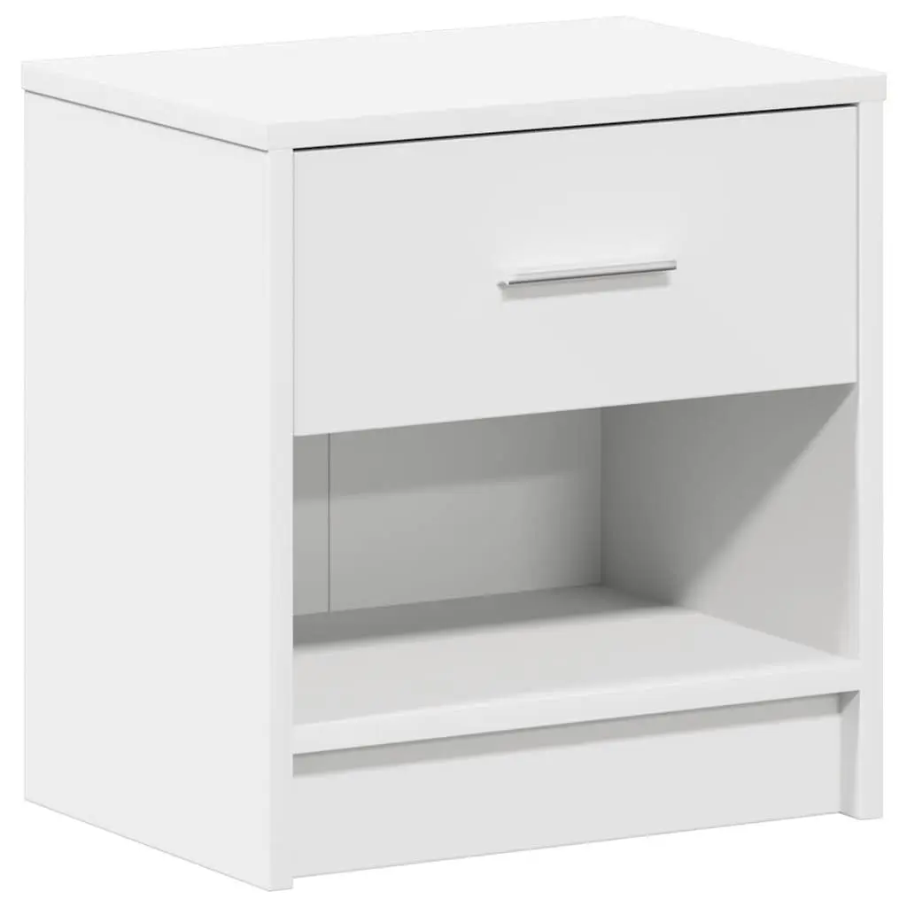 Bedside Cabinets Nightstand Storage 2 Piece Black