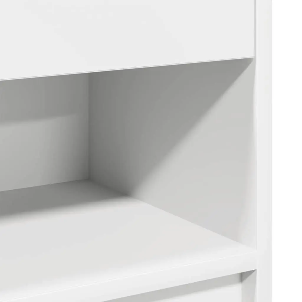 Bedside Cabinets Nightstand Storage 2 Piece Black