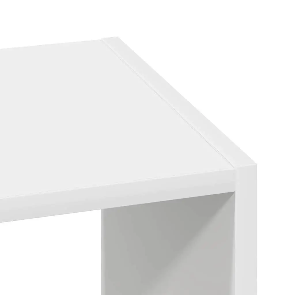 Stackable Bookcase Storage Cabinet Organiser 30 x 30 x 80 cm White Engineered Wood