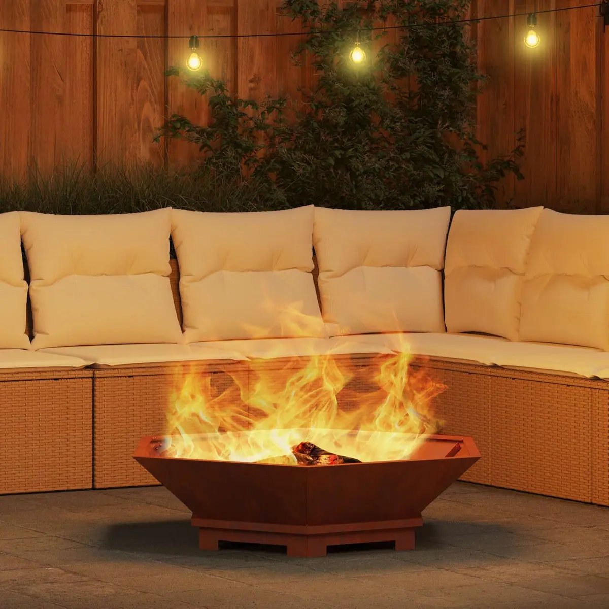 Wood Burning Fire Pit for Outdoor Use