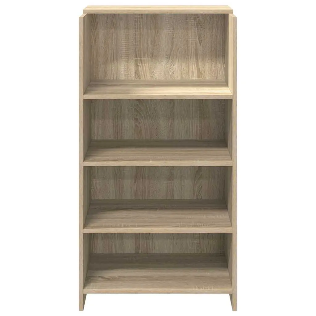 Reception Desk Brown Engineered Wood Office Counter 55x50x103.5cm