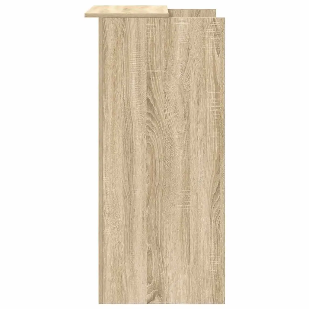 Reception Desk Brown Engineered Wood Office Counter 55x50x103.5cm