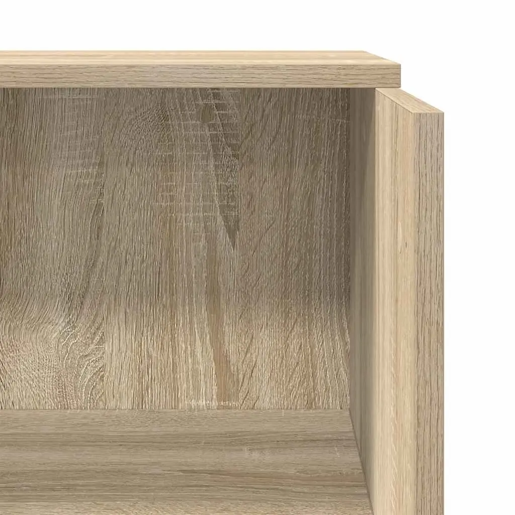 Reception Desk Brown Engineered Wood Office Counter 55x50x103.5cm