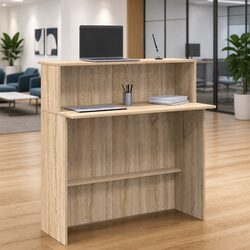 Sonoma Oak Brown Reception Desk: Practical and Reliable