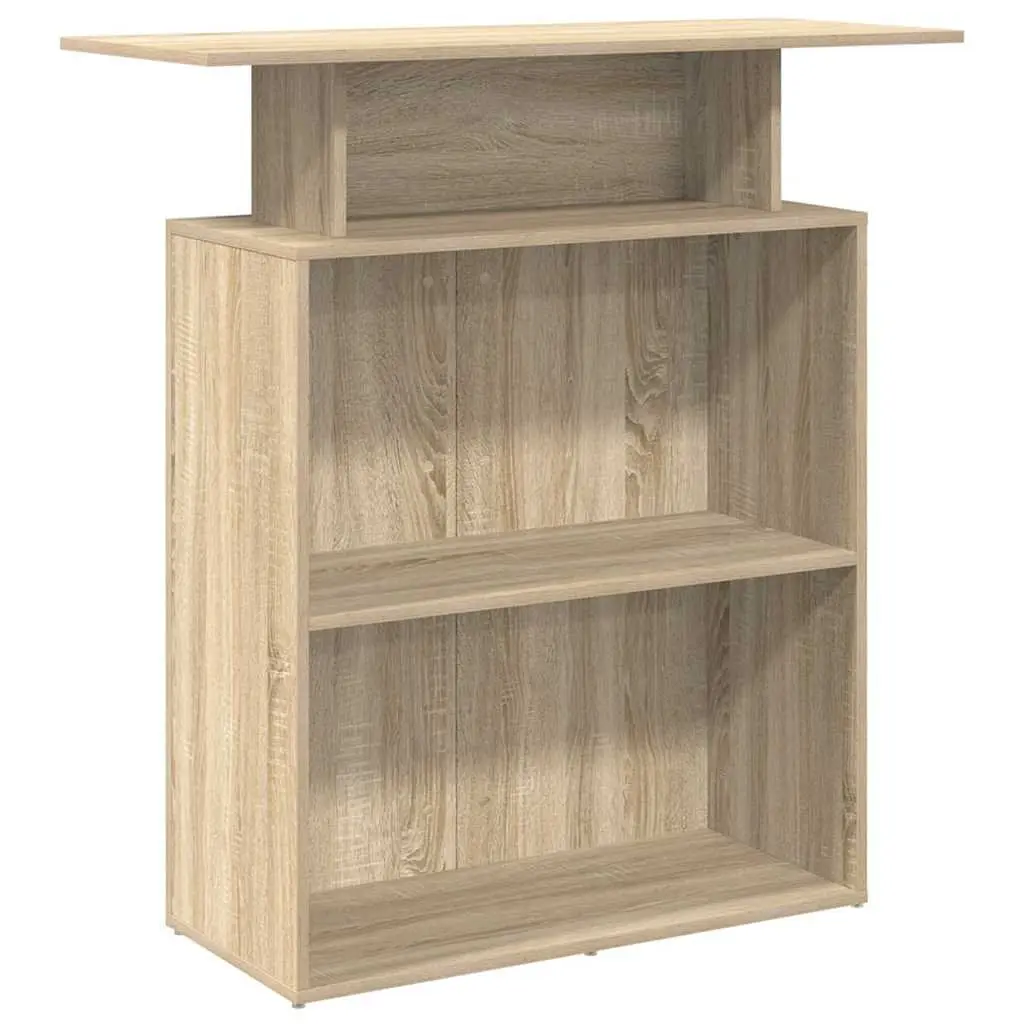 Reception Desk Office Counter 100x40x104 cm Sonoma Oak