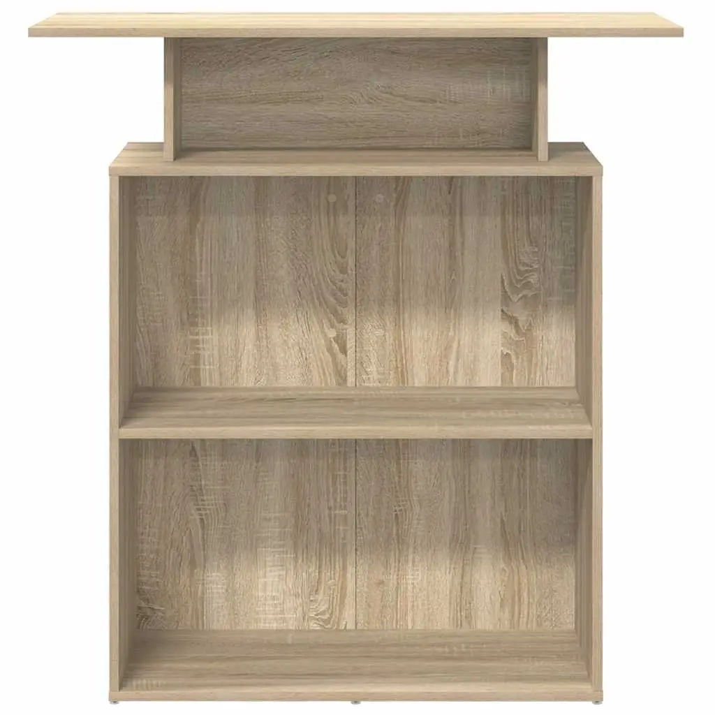 Reception Desk Office Counter 100x40x104 cm Sonoma Oak