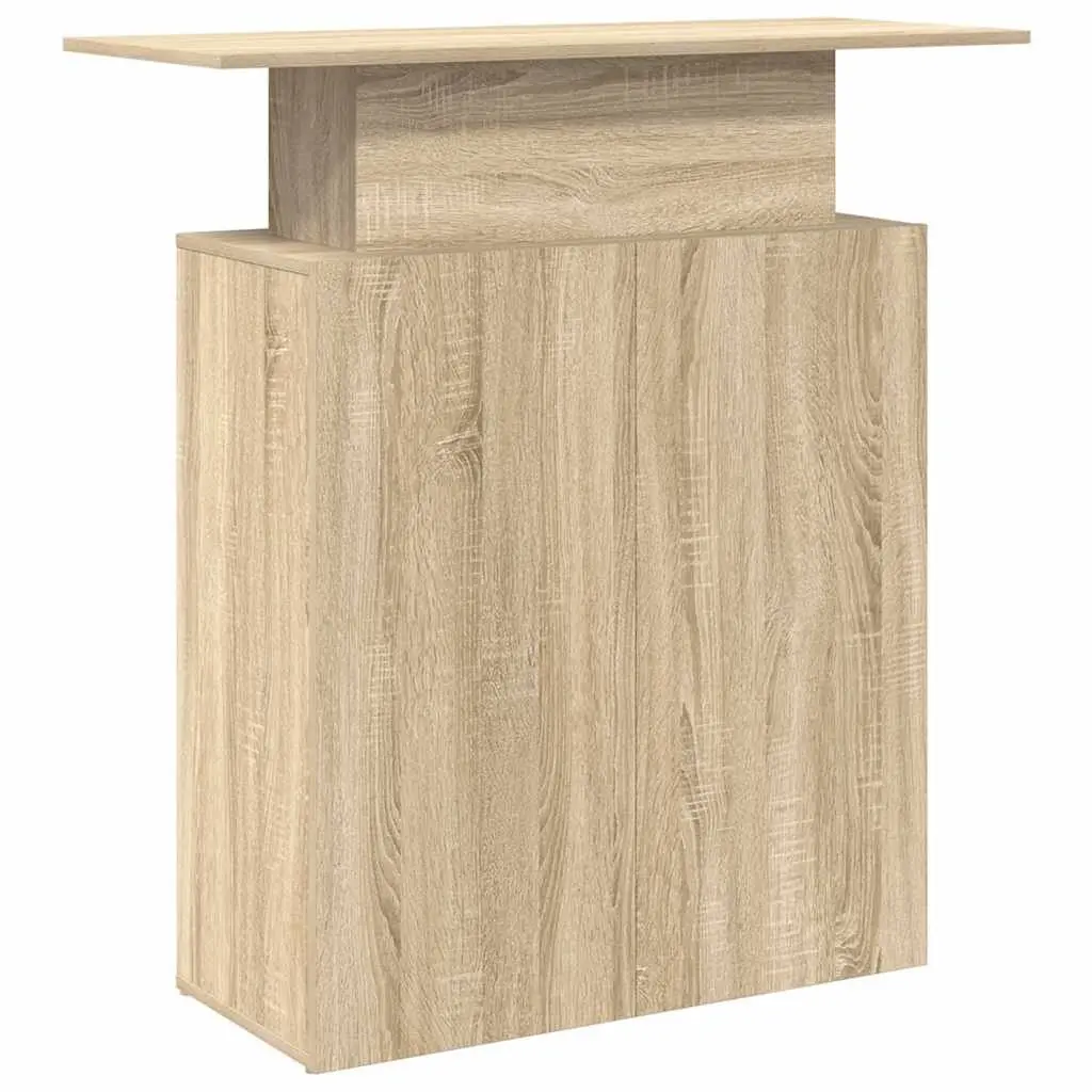 Reception Desk Office Counter 100x40x104 cm Sonoma Oak
