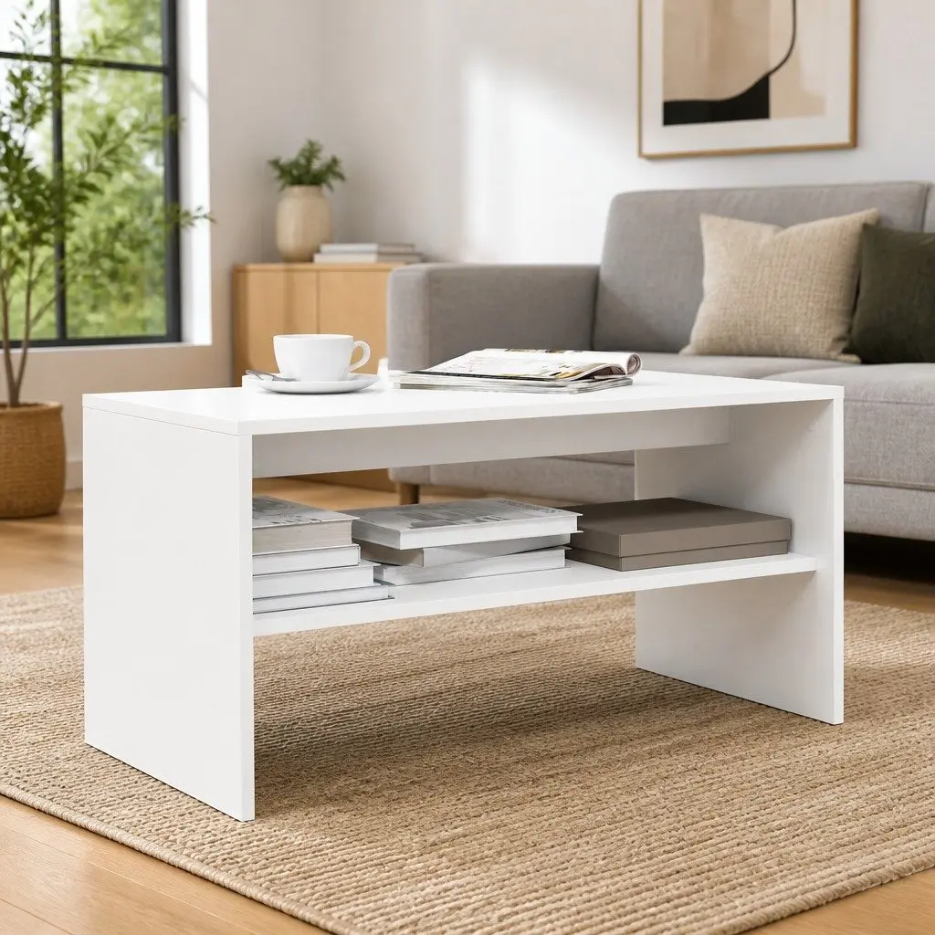 TV Cabinet White Media Storage Unit 60x40x40 cm Engineered Wood