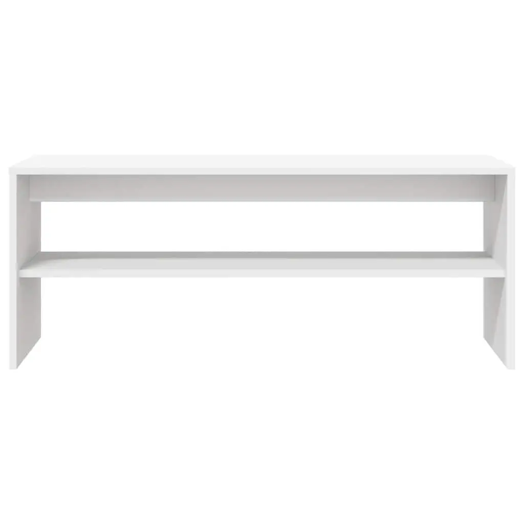 TV Cabinet Storage Unit 100x40x40 cm White Engineered Wood Living Room