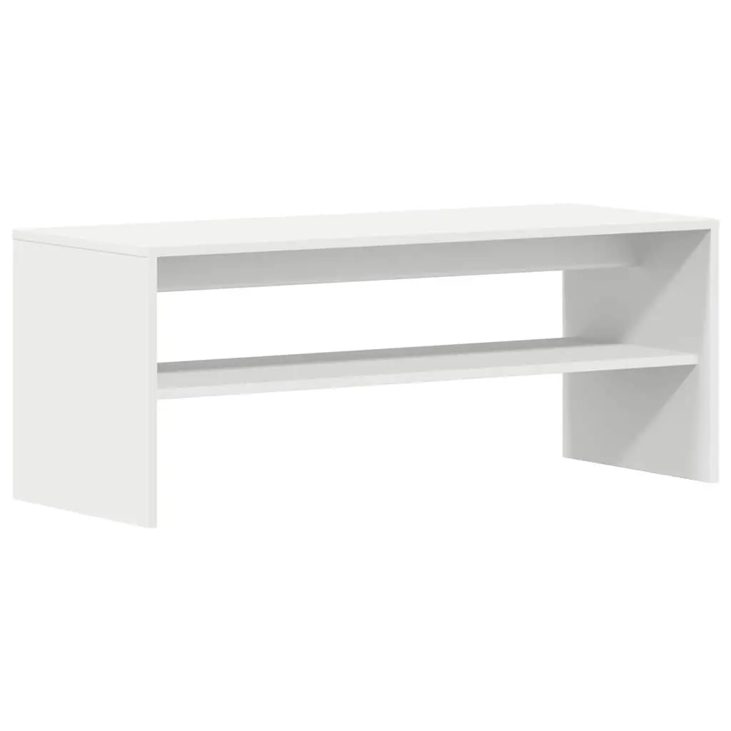 TV Cabinet Storage Unit 100x40x40 cm White Engineered Wood Living Room