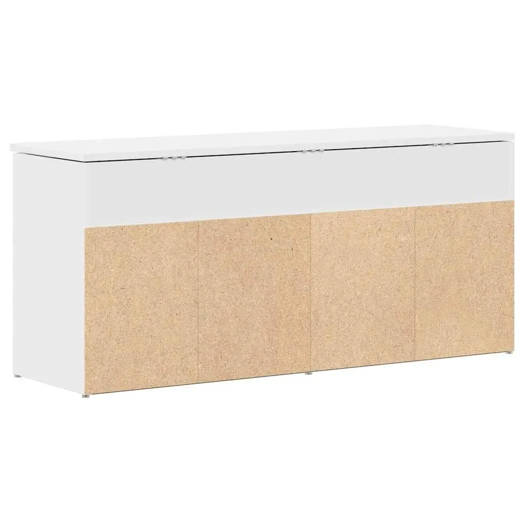 Shoe Bench White Storage Organiser Seating Entryway Hallway Footwear Rack 102 x 30.5 x 45 cm