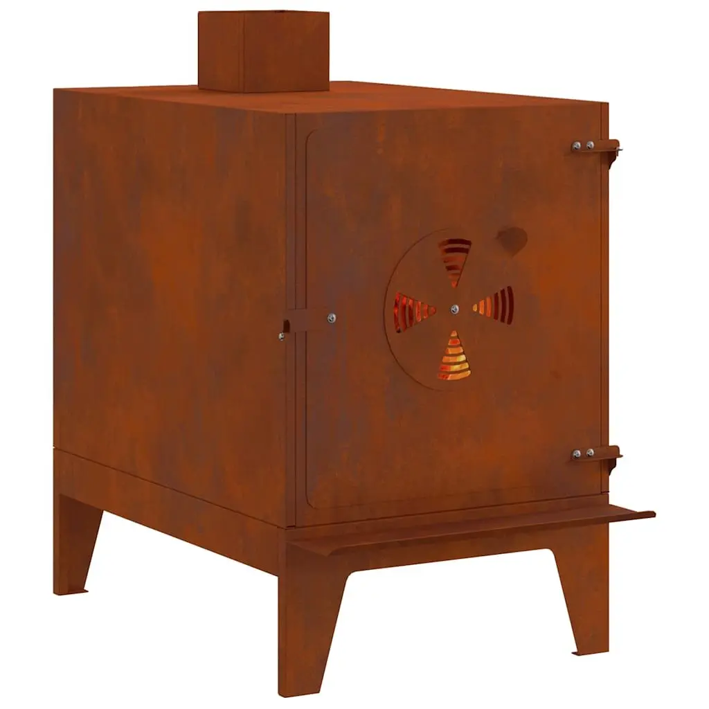 Camping Stove Outdoor Cooking Heating 35x50x60cm Brown