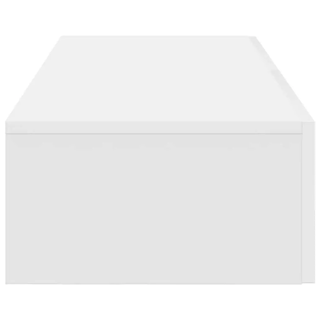 Wall Shelf with Drawers Storage Cabinet Floating Organiser 60 x 26.5 x 15 cm White