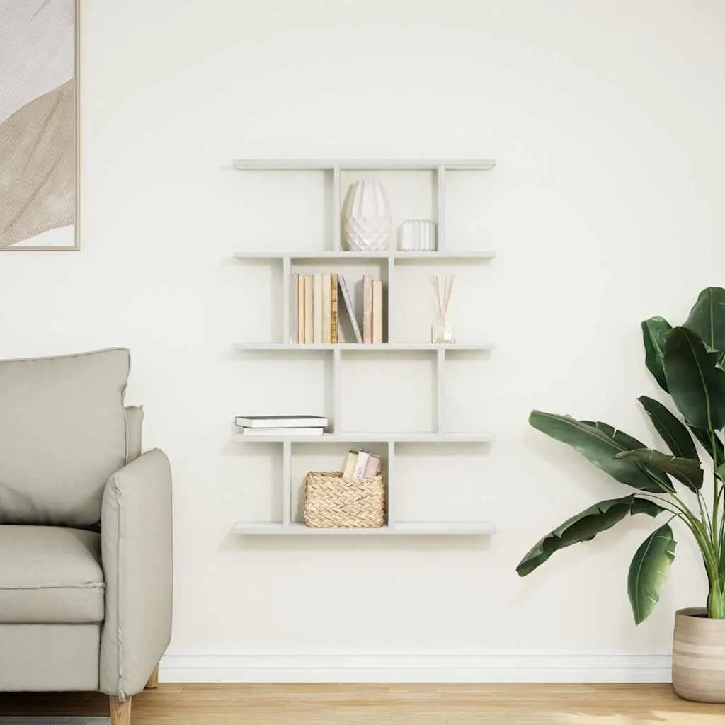 Wall Cube Shelf 15 Compartments Floating Storage Organizer White
