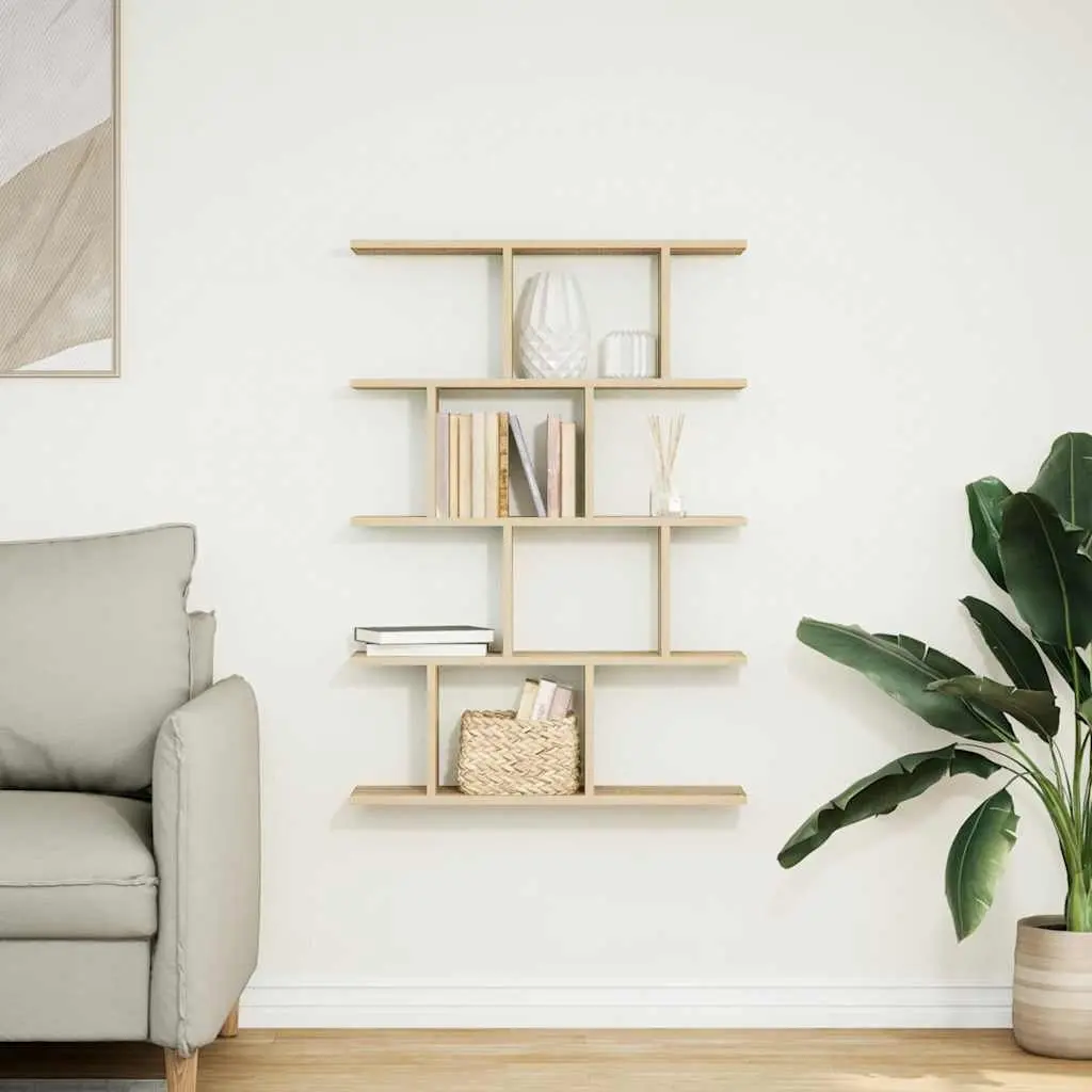 Floating Shelf with 15 Compartments for Storage