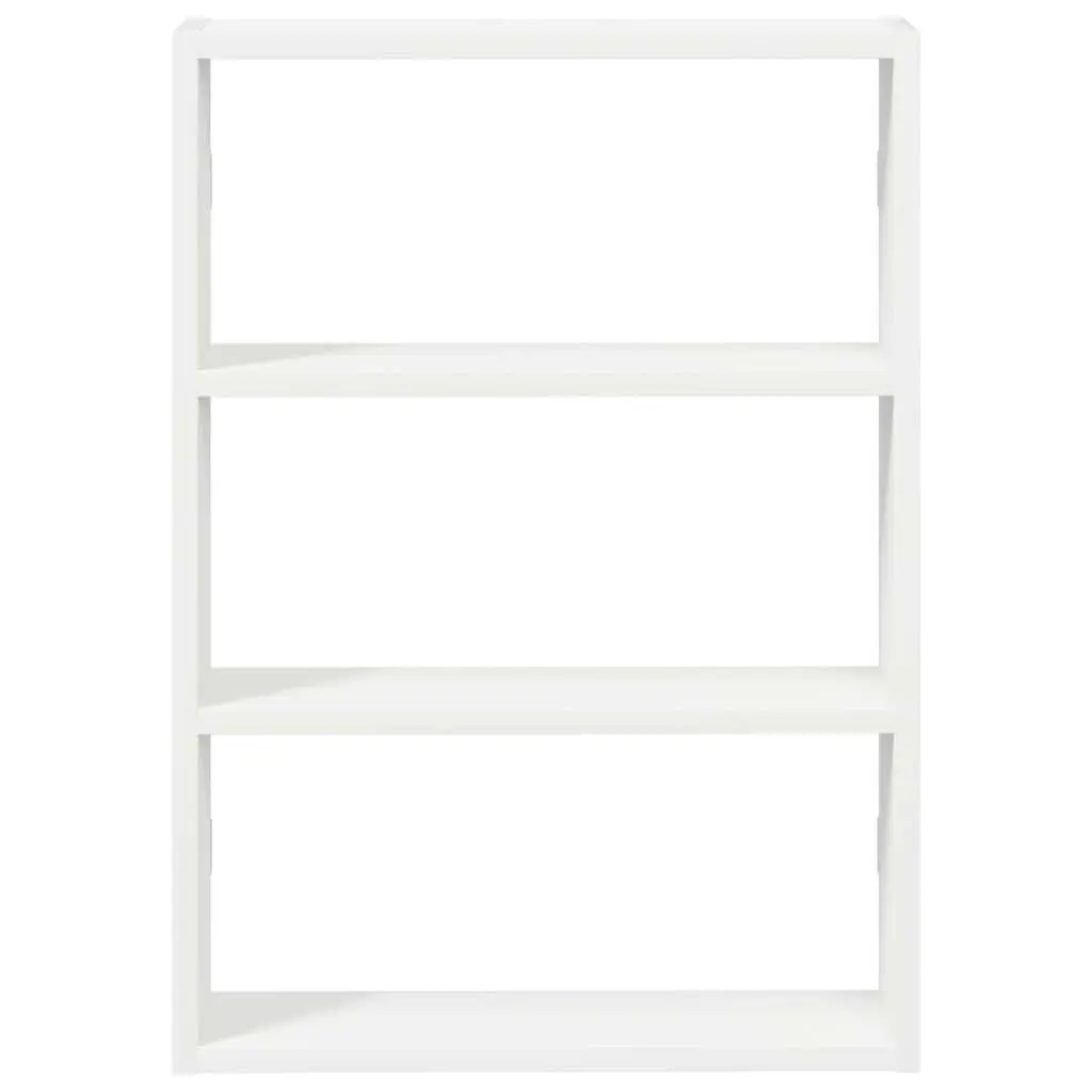 Wall Shelf Storage Organiser 43x9x60cm White Floating Engineered Wood