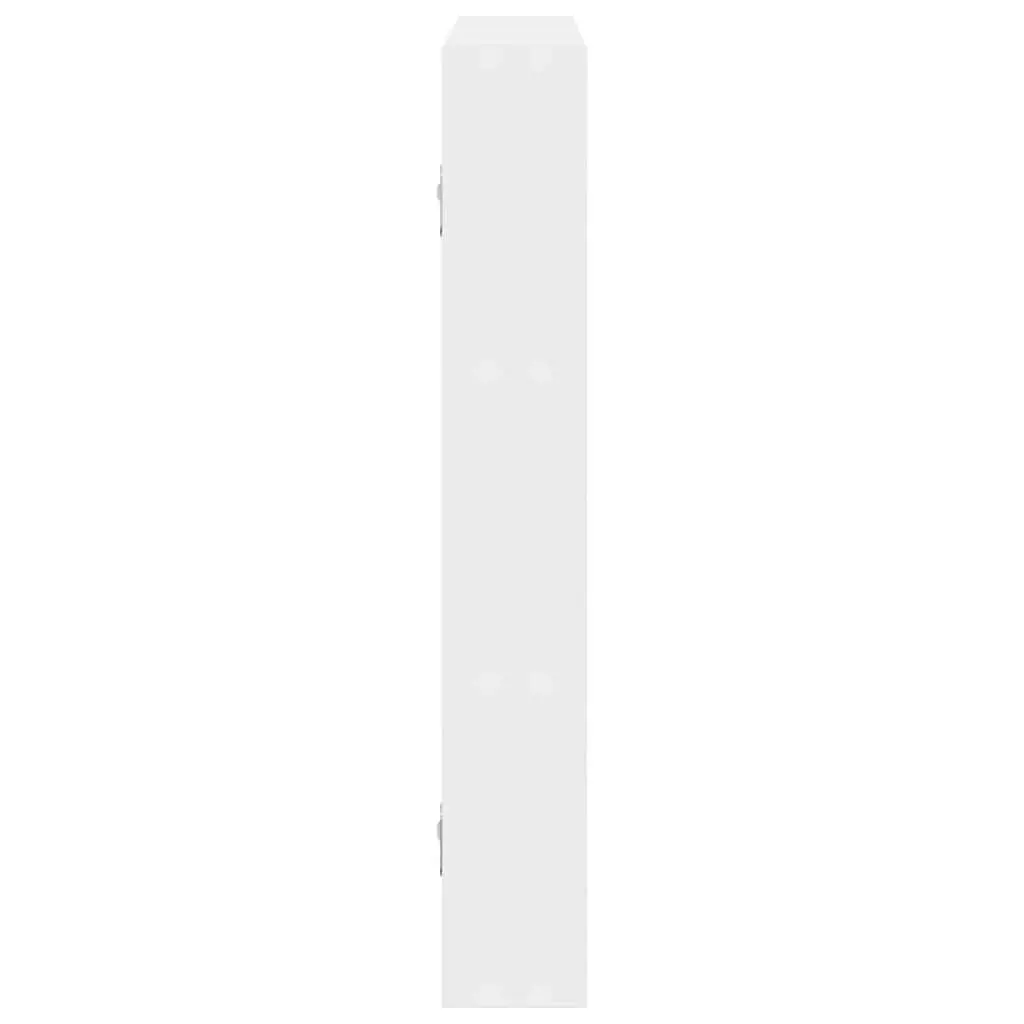 Wall Shelf Storage Organiser 43x9x60cm White Floating Engineered Wood