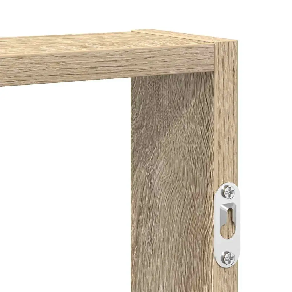 Floating Wall Shelf Storage Organizer 43x9x60cm Brown Sonoma Oak Engineered Wood