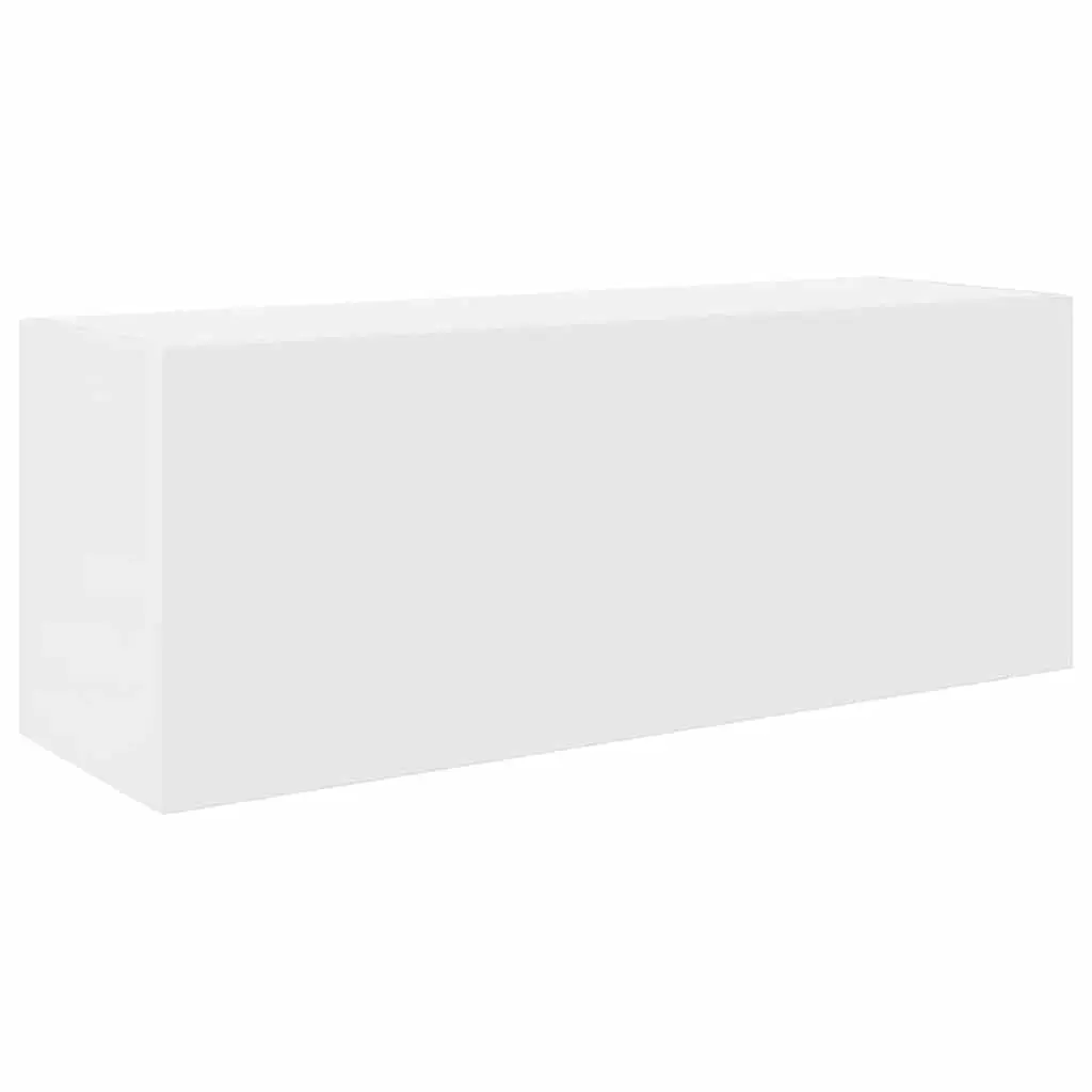 Bathroom Wall Cabinet Storage Engineered Wood 80x25x30cm White