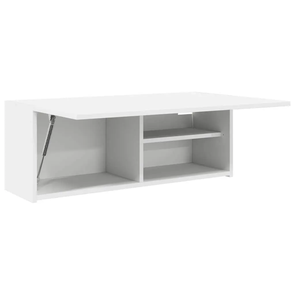 Bathroom Wall Cabinet Storage Engineered Wood 80x25x30cm White