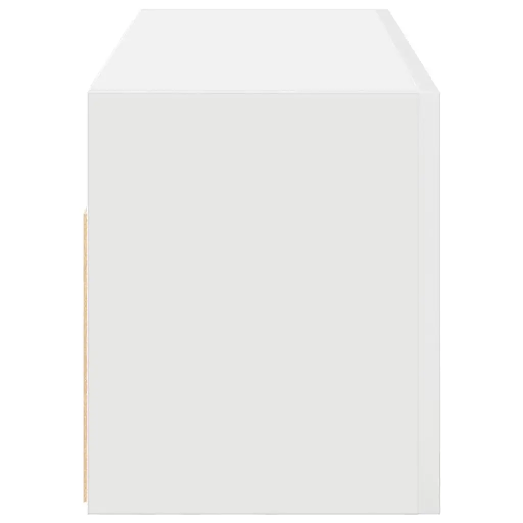 Bathroom Wall Cabinet Storage Engineered Wood 80x25x30cm White