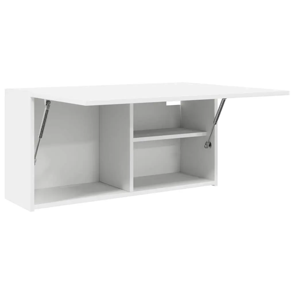 Bathroom Cabinet White Storage Organizer 80x25x40 cm