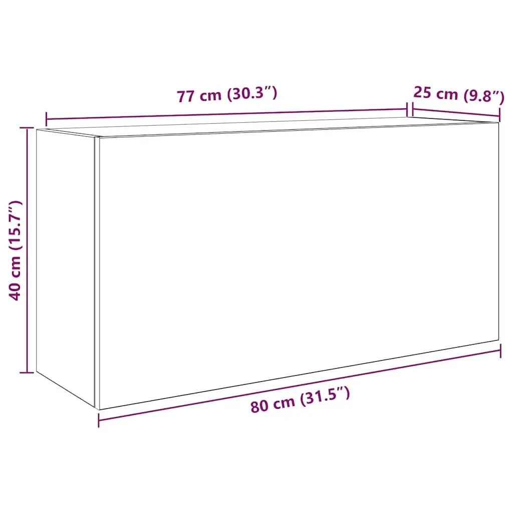 Bathroom Cabinet White Storage Organizer 80x25x40 cm