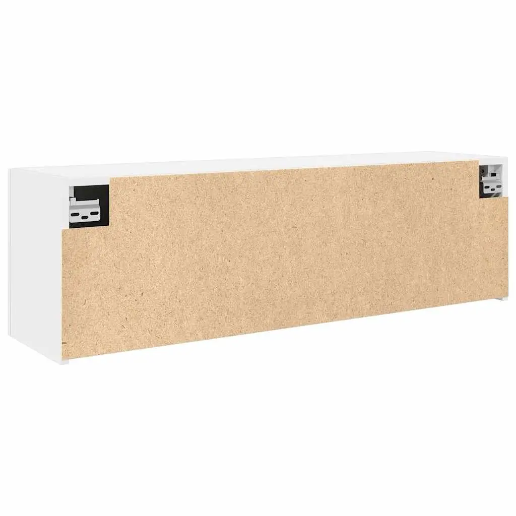 Bathroom Wall Cabinet Storage Unit 100x25x30 cm White Engineered Wood