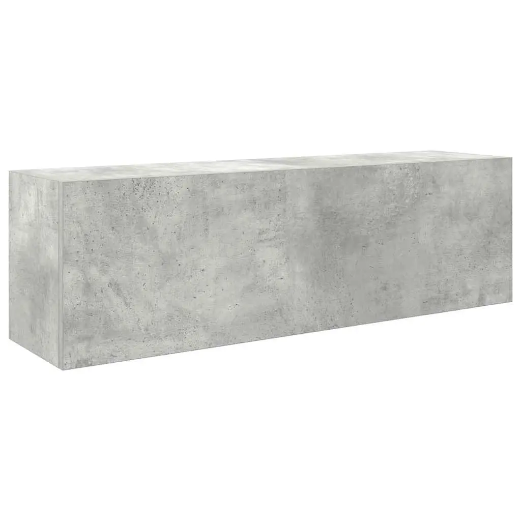 Bathroom Wall Cabinet Storage 100x25x30 cm Grey Engineered Wood