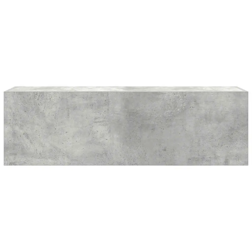 Bathroom Wall Cabinet Storage 100x25x30 cm Grey Engineered Wood