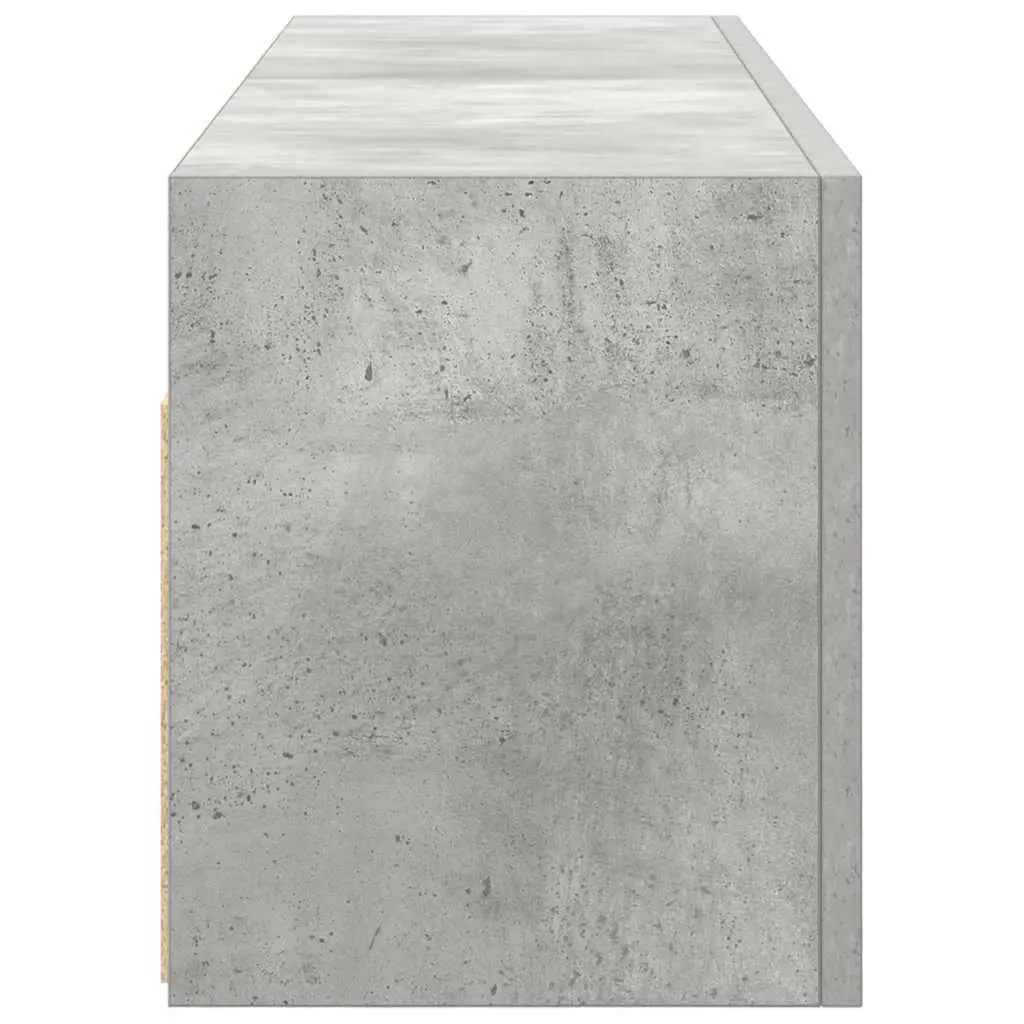 Bathroom Wall Cabinet Storage 100x25x30 cm Grey Engineered Wood