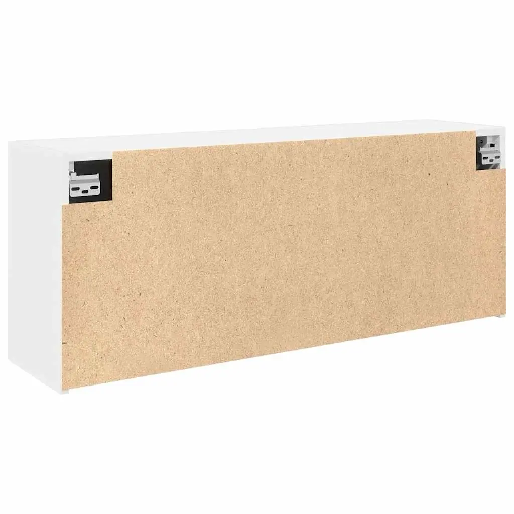 Bathroom Cabinet Storage Unit White Engineered Wood 100x25x40cm