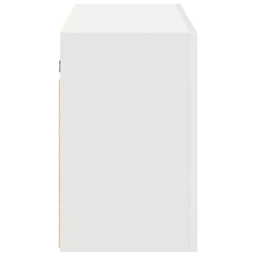 Bathroom Cabinet Storage Unit White Engineered Wood 100x25x40cm