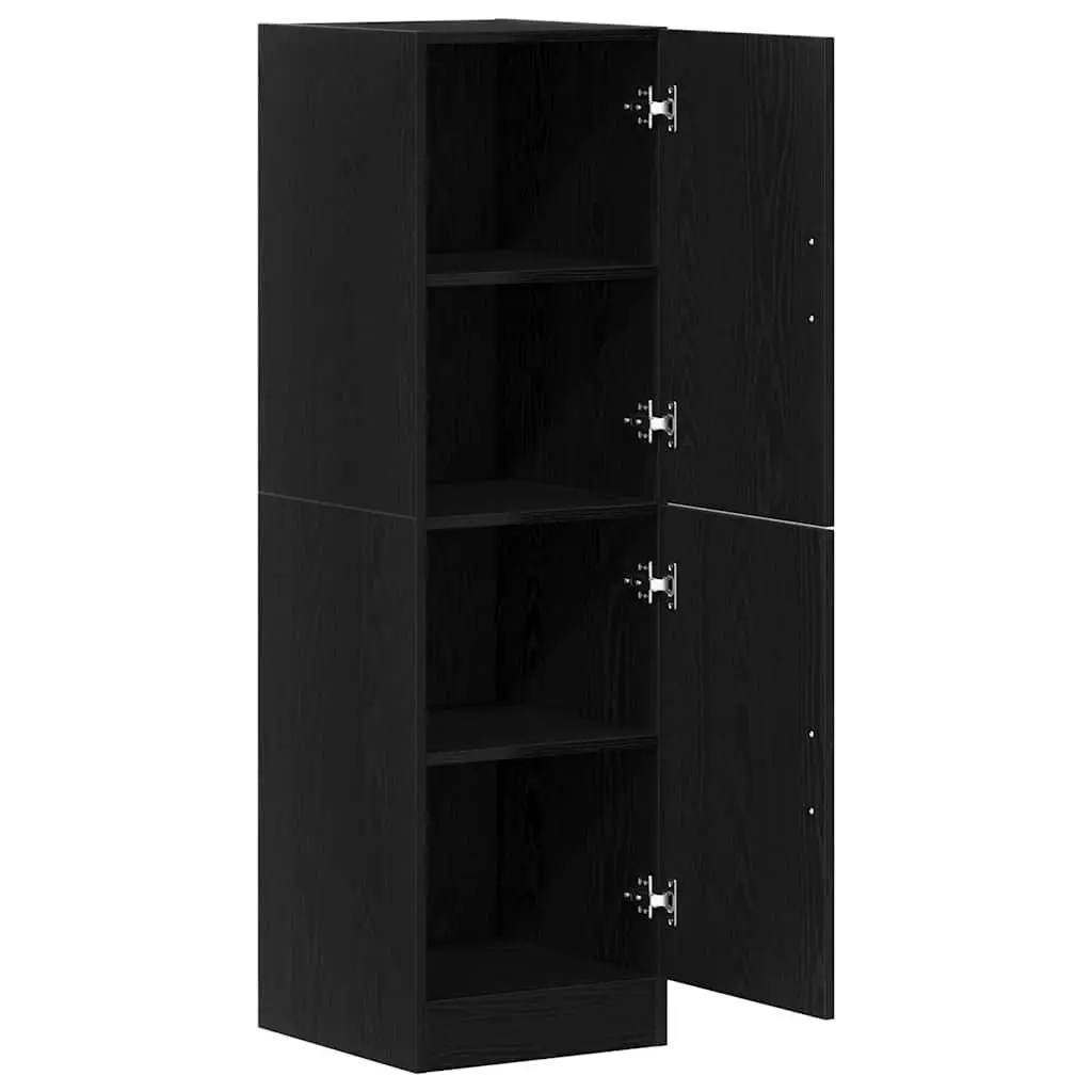 Black Kitchen Cabinet