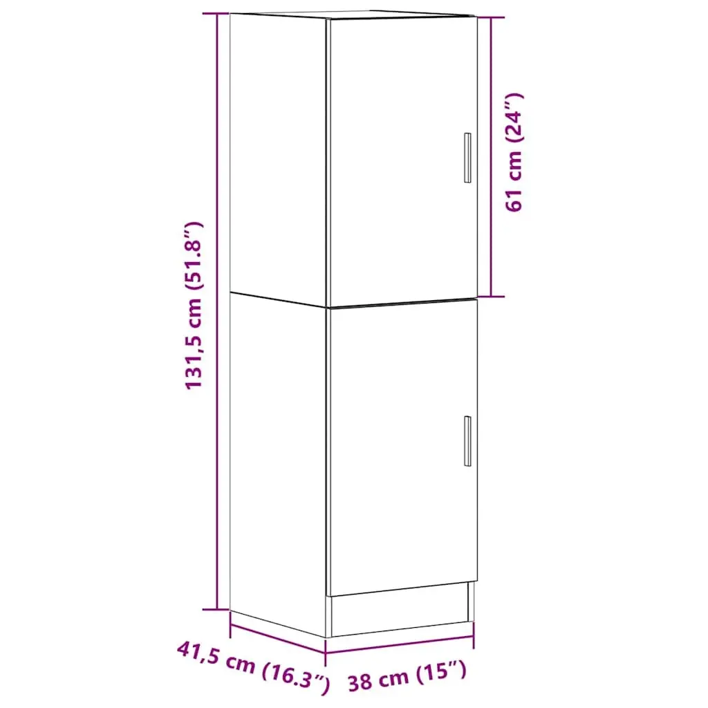 Sonoma Oak Kitchen Storage Unit