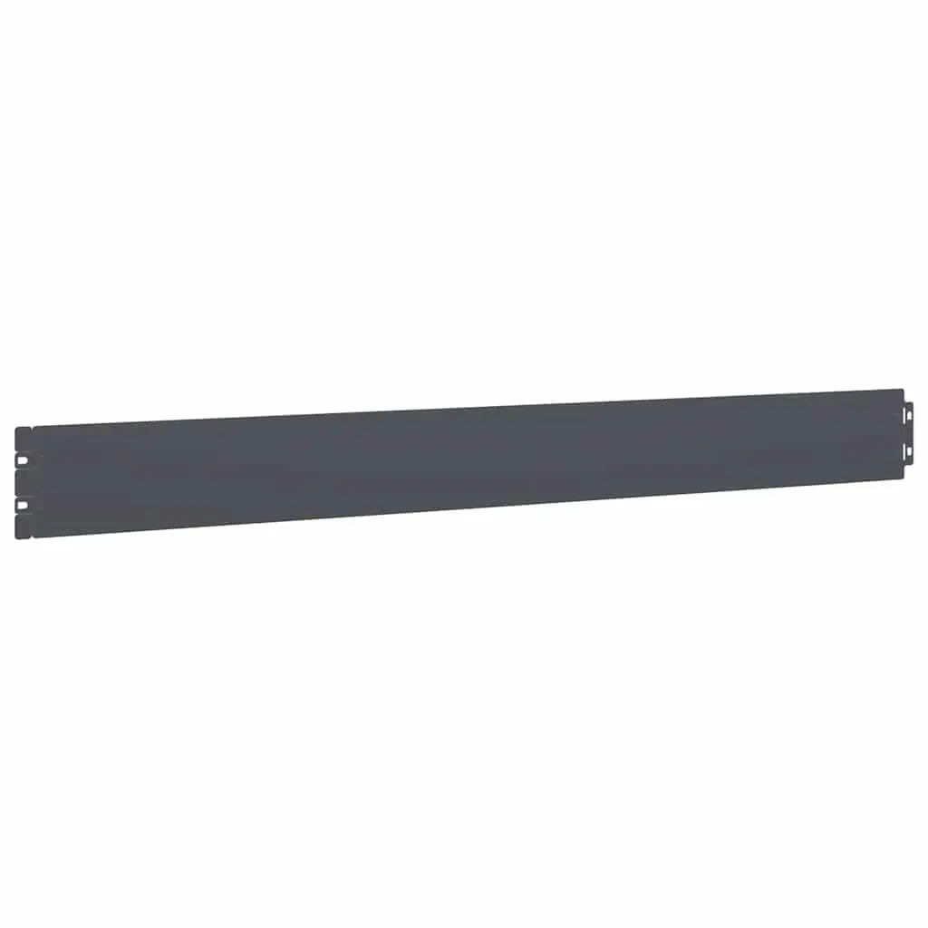 Lawn Edging Flexible Edgers 10 Piece Anthracite Cold-Rolled Steel Garden Border