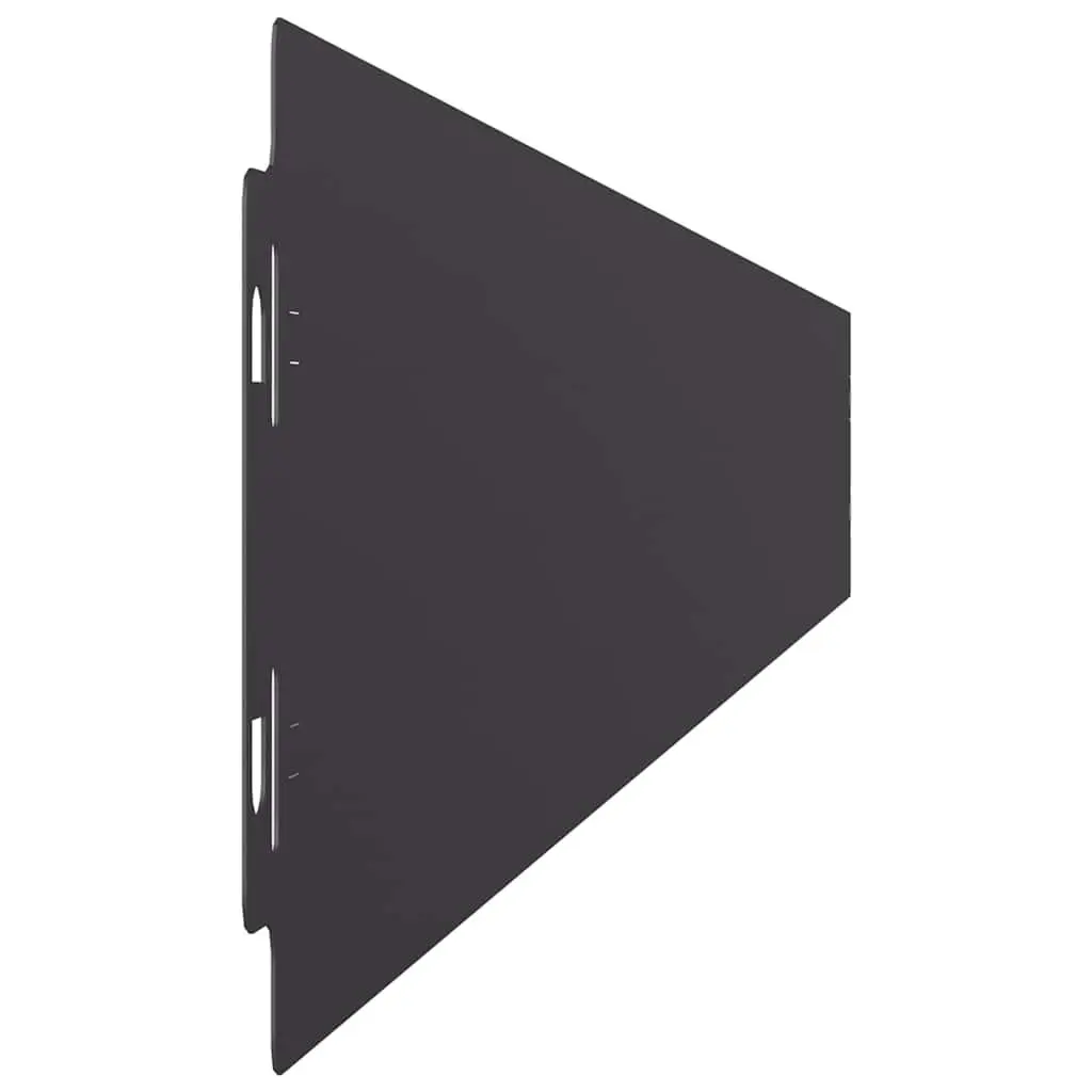 Lawn Edging Black Steel Borders 10x103 cm Garden Landscape Edger 50 Piece