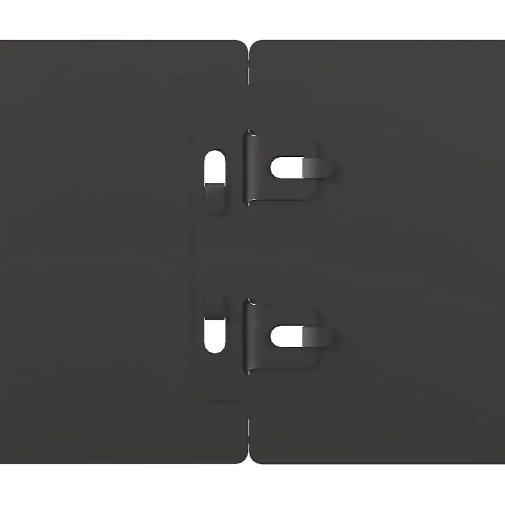 Lawn Edging Black Steel Borders 10x103 cm Garden Landscape Edger 50 Piece