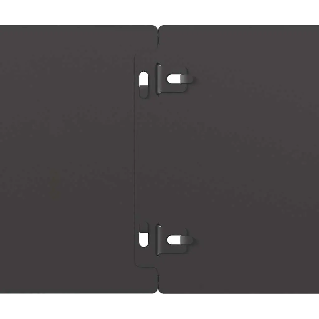 Lawn Edging Black Borders Steel Garden Pathway 10 Pieces