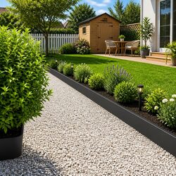 Reliable 10 pcs Steel Lawn Edging - Practical & Durable