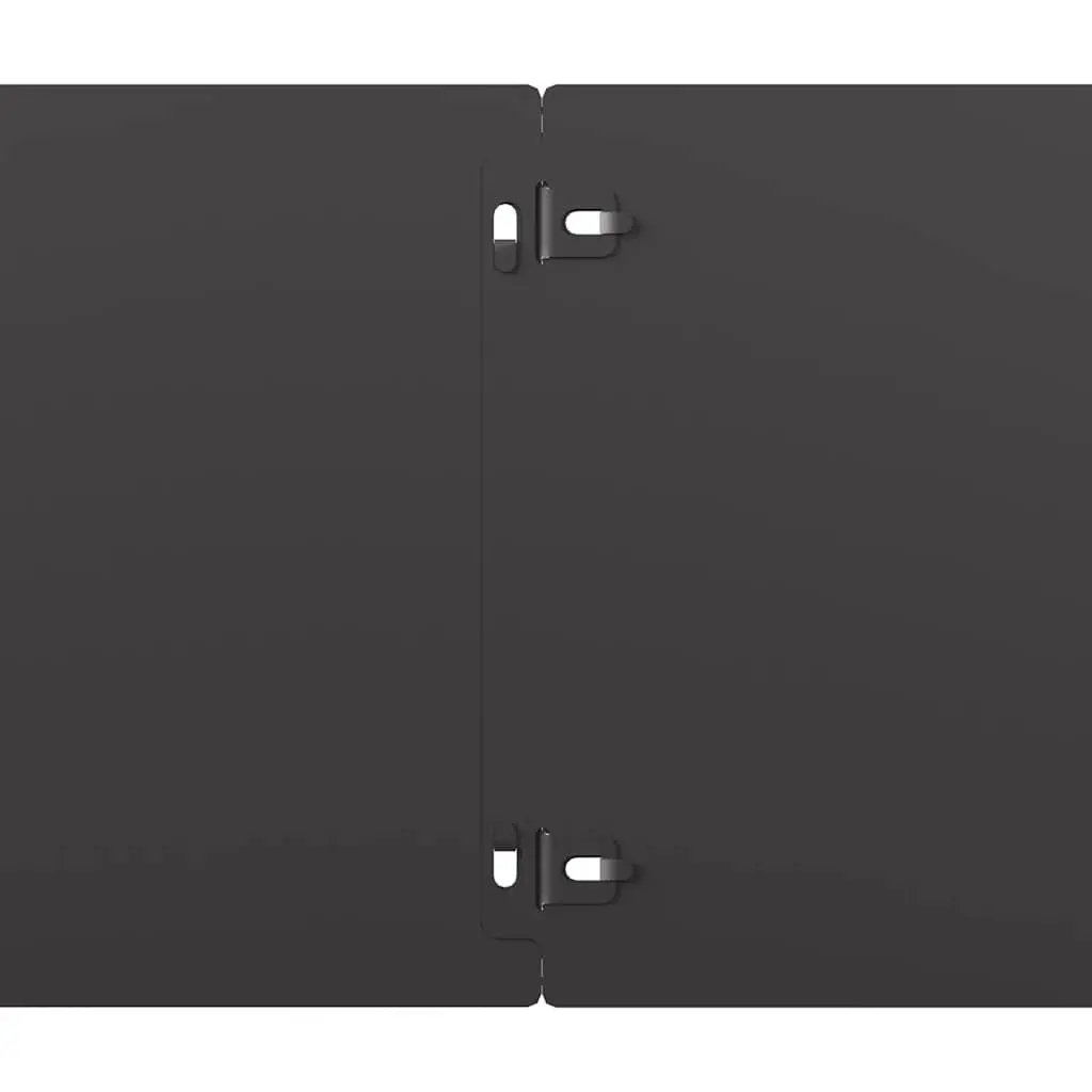 Lawn Edging Steel Borders 20x103 cm Black 10 Piece