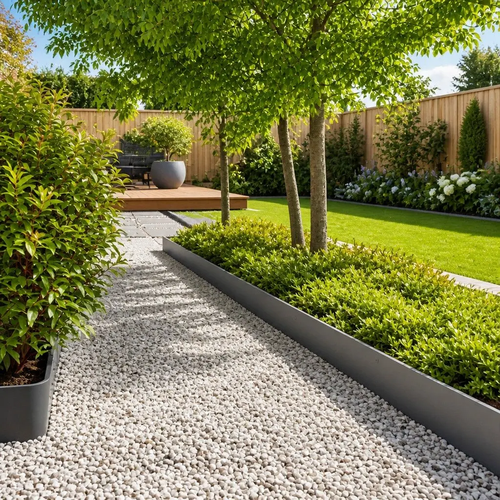 Garden Border Edging Lawn Edging 20 cm H x 103 cm L Anthracite 30 Piece