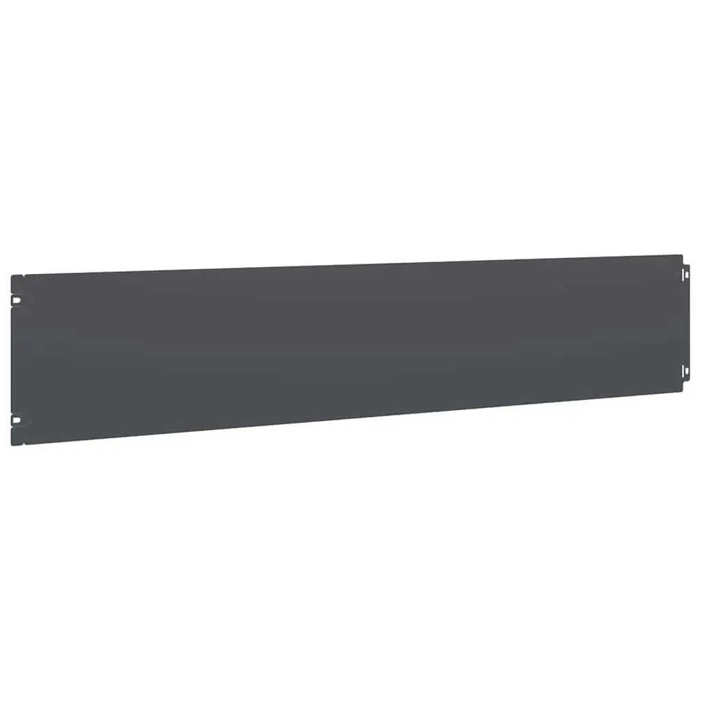 Garden Border Edging Lawn Edging 20 cm H x 103 cm L Anthracite 30 Piece